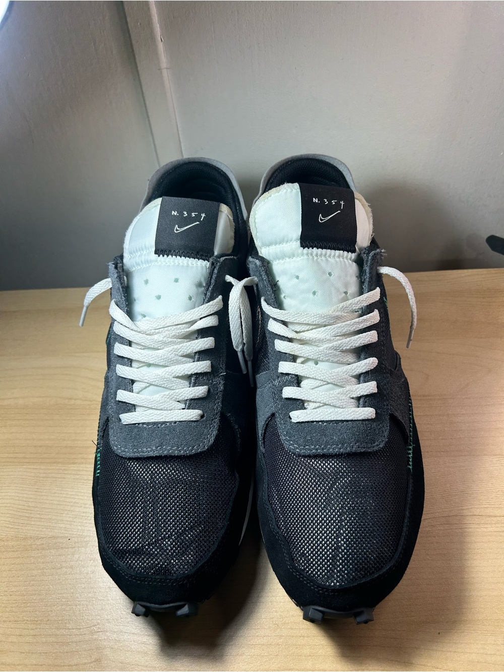 Nike N.354 Gray & White Low-Top Sneakers